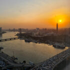 Sonnenuntergang über Kairo