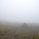 Nebel während Wanderung nach Kirkjubøur