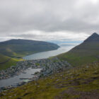 Aussicht von Klakkur Richtung Klaksvík