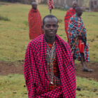 Junge im Masai Dorf