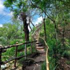 Treppen bei Vulkan in San Salvador