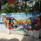 Wandbemalung beim Vulkan in San Salvador