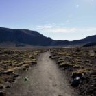 Weg auf Ebene zwischen South und Red Crater