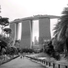 Garden by the Bay mit Sicht auf Marina Bay Sands