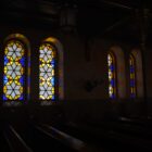 Fenster in Synagoge der Dohánystrasse