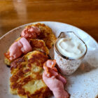 Kartoffelplätzchen mit Speck