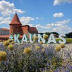 Schriftzug vor Kaunas Castle