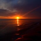 Sonnenuntergang Melnrage Beach