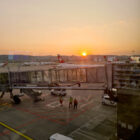 Abflug am Flughafen Zürich