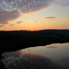 Sonnenuntergang See oberhalb Tórshavn