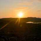 Sonnenuntergang oberhalb Tórshavn