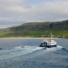 Boot auf Sandoy