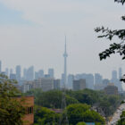 Sicht von Treppe bei Casa Loma