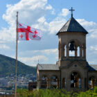 Flagge bei Sameba Kathedrale